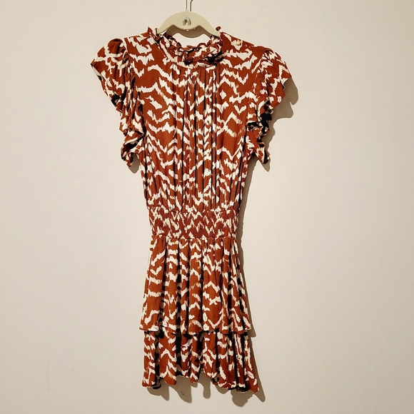 Cleobella Karina Mini Dress in Ginger - Picture 3 of 9